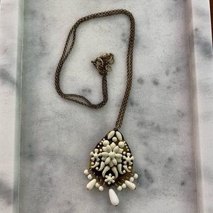 Tortoise and enamel J Crew necklace